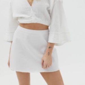 Urban Outfitters White Mini Skirt